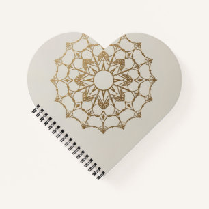 Moderne minimalistische elegante Mandala-Kunst Notizblock