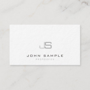 Moderne Minimalistische, elegante Monogramm-Vorlag Visitenkarte