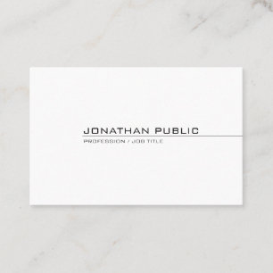 Moderne minimalistische elegante professionelle ei visitenkarte
