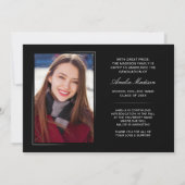 Moderne Minimalistische Elegante Schrift 2 Foto Gr Ankündigung (Rückseite)