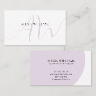 Moderne Minimalistische Elegante Schrift Beruflich Visitenkarte