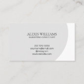 Moderne Minimalistische Elegante Schrift Beruflich Visitenkarte (Rückseite)