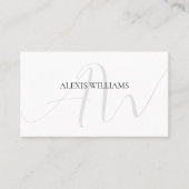 Moderne Minimalistische Elegante Schrift Beruflich Visitenkarte (Vorderseite)