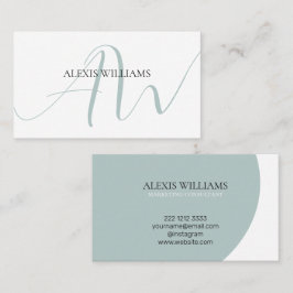 Moderne Minimalistische Elegante Schrift Beruflich Visitenkarte