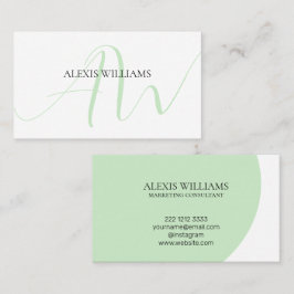 Moderne Minimalistische Elegante Schrift Beruflich Visitenkarte