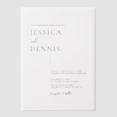 Moderne Minimalistische Elegante Schrift Pergament Einladungen (Vorderseite)