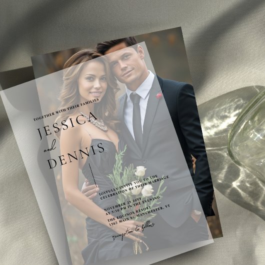 Moderne Minimalistische Elegante Schrift Pergament Einladungen