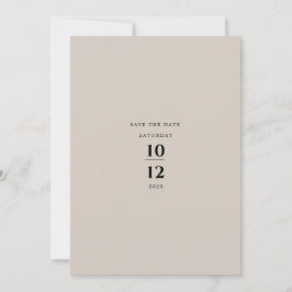 Moderne minimalistische elegante silbergraue Hochz Einladung