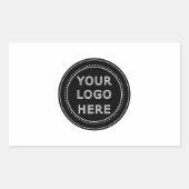 Moderne, Minimalistische, elegante und bearbeitbar Rechteckiger Aufkleber (Vorderseite)