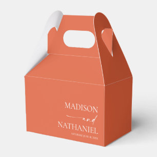 Moderne Minimalistische Elegante Verona Sonnenunte Geschenkschachtel