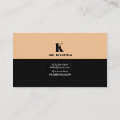 Moderne Minimalistische elegante Visitenkarte (Rückseite)