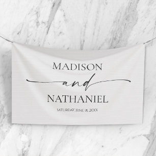 Moderne Minimalistische Elegante Weiße Schwarze Ho Banner