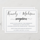 Moderne Minimalistische ✨ 💍 eleganter Hochzeitsfe Einladung (Vorne/Hinten)