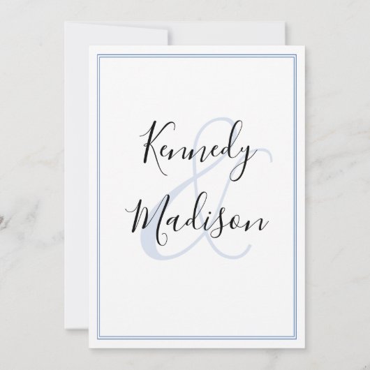 Moderne Minimalistische ✨ 💌 elegantes Trendsett Einladung (Rückseite)