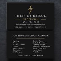 Moderne Minimalistische Elektriker Schwarz Gold