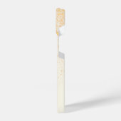 Moderne Minimalistische Elfenbeinküste mit Gold-Gl iPhone Hülle (Linke Seite)