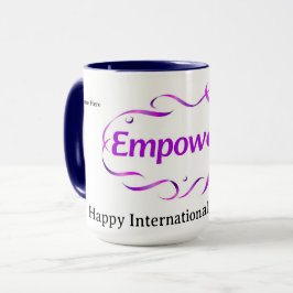 Moderne Minimalistische Empowered IWD 2026 Benutze Tasse