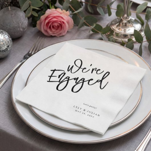 Moderne Minimalistische Engagement Partei Napkins Serviette