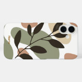 Moderne Minimalistische Erdtöne Case-Mate iPhone Hülle (Rückseite (Horizontal))