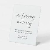 Moderne Minimalistische Erinnerung Sockelschild (Vorderseite)