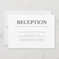 Moderne Minimalistische Erstverheiratungskarte