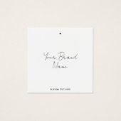 Moderne Minimalistische Etikettenmarke (Vorderseite)