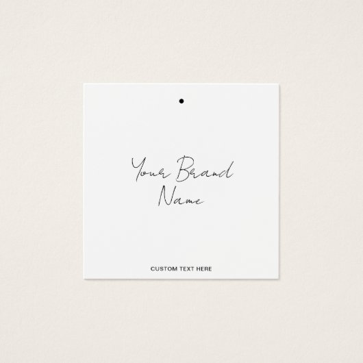 Moderne Minimalistische Etikettenmarke (Vorderseite)