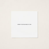 Moderne Minimalistische Etikettenmarke (Rückseite)