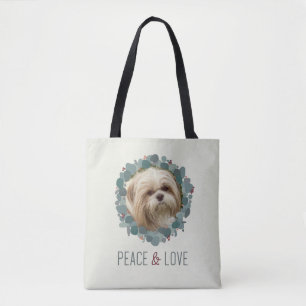 Moderne minimalistische Eukalyptuskranke Frieden u Tasche
