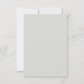 Moderne Minimalistische Fall Flat Dankeschön Karte (Rückseite)