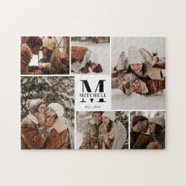 Moderne Minimalistische Familie 6 Fotomaterial Kee Puzzle