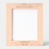 Moderne Minimalistische Familie Est. FOTOGRAFIE Geätzte Rahmen (Vorderseite)