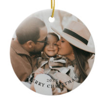 Moderne Minimalistische Familienfoto-Weihnachtsbau