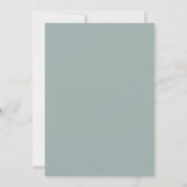 Moderne Minimalistische Farbblock Aquamarine Paare Einladung (Rückseite)