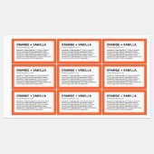 Moderne Minimalistische Farbzugabe Etiketten (Blatt)