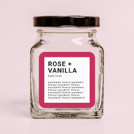 Moderne Minimalistische Farbzugabe Quadratischer Aufkleber