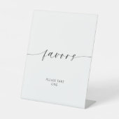 Moderne Minimalistische Favoriten Sockelschild (Vorderseite)