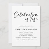 Moderne Minimalistische Feier Einladung (Vorderseite)