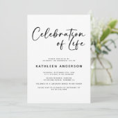 Moderne Minimalistische Feier Einladung (Stehend Vorderseite)