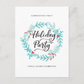 Moderne Minimalistische Feiertage Postkarte (Vorderseite)