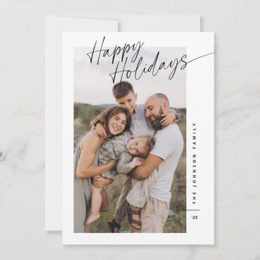 Moderne Minimalistische Feiertage Weihnachten (Vorderseite)