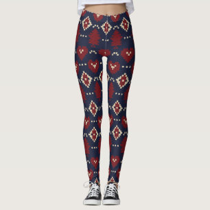 Moderne Minimalistische Feiertagsdrucke Leggings