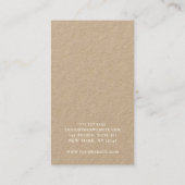 Moderne Minimalistische, fette Monogramm, Einzigar Visitenkarte (Rückseite)