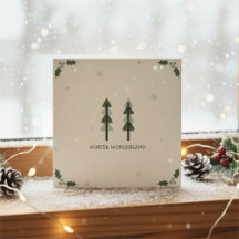 Moderne minimalistische Firmen-Weihnachtskarte