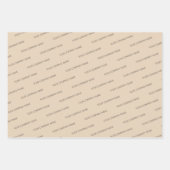 Moderne Minimalistische Firmennamensverpackung Geschenkpapier Set (Vorderseite 3)