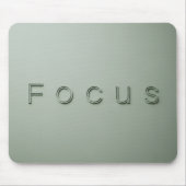 Moderne Minimalistische FOKUS Zitat Sagegrüne Ästh Mousepad (Vorne)