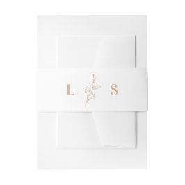 Moderne Minimalistische Foliage Einladungsbanderole