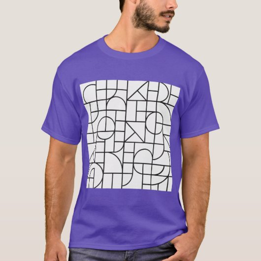 Moderne Minimalistische Formen T-Shirt (Vorderseite)