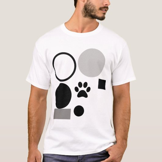Moderne Minimalistische Formen T-Shirt (Vorderseite)