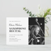 Moderne minimalistische Foto - Aufforderung Einladung (Stehend Vorderseite)